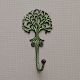 Antique Green Brass Tree Hooks for Hanging